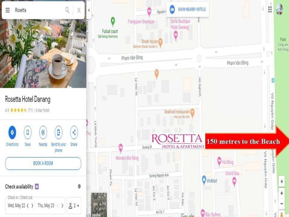 Rosetta Beach Hotel & Apartment Дананг Екстер'єр фото