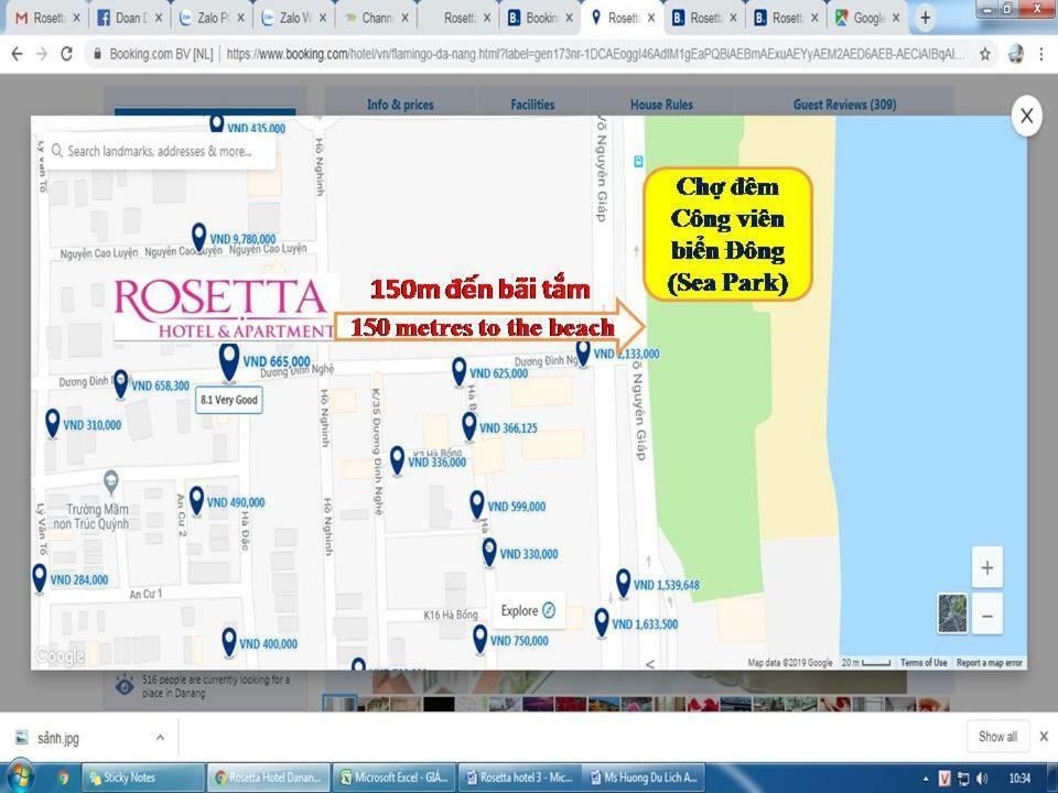 Rosetta Beach Hotel & Apartment Дананг Екстер'єр фото